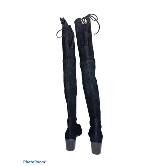 Stuart Weitzman Darla over the knee boot‎ black size 6 $798 NEW